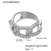 A331-Steel Colored Zircon Ring Picture6