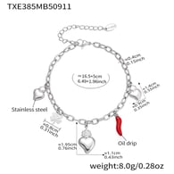 TXE385-Steel DIY Bracelet 16+5cm Picture4
