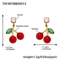 TXF407-Gold Earrings Picture3