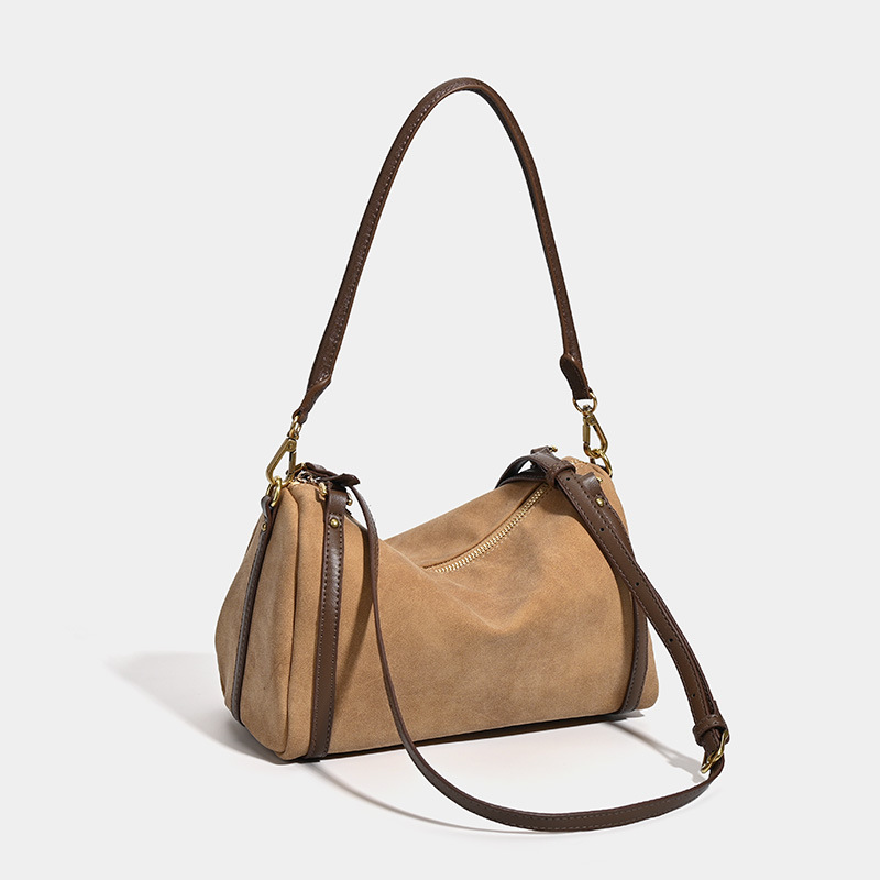 Borsa a tracolla da donna in similpelle scamosciata casual, serie semplice, 1 pezzo h5Immagine2