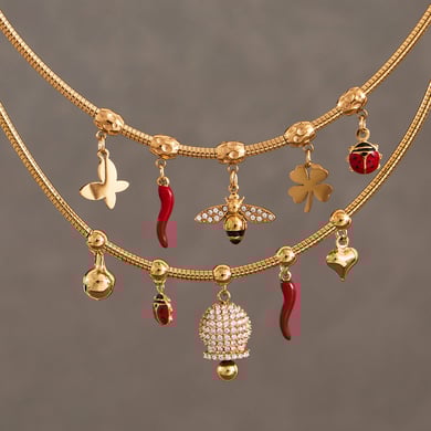 1 Piece Sophisticated Bee Stainless Steel Gold Color Zircon Women's Pendant Necklaces h5 Picture4