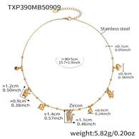 TXP390-Collier DIY en or 40+5 cm 