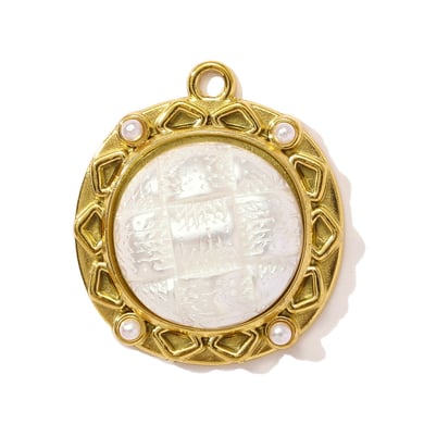 Pendentif classique en forme de cœur pour femme, en acier inoxydable, couleur or, 1 pièce h5 