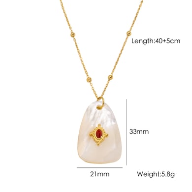 1 Piece  Elegant Irregular Shape Natural Stones Women's Pendant Necklaces h5 