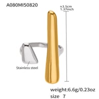 A080-Colorblock Geometric Ring/No.7 Picture3