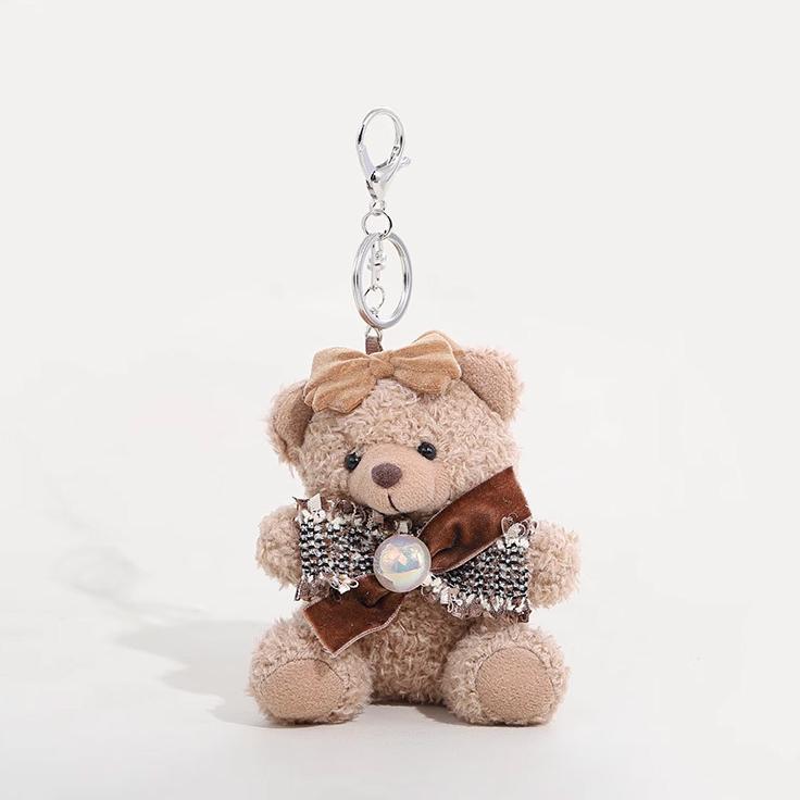 1 Piece Cute Bear Polyester Fiber Women's Bag Charms h5Picture2