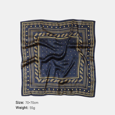 1 pieza de pañuelo de poliéster con estampado retro de cachemira h5 