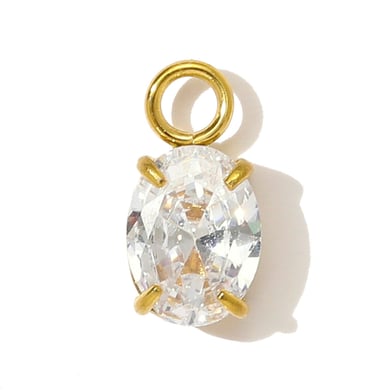 1 pieza de delicado colgante de acero inoxidable con forma de corazón de cristal para mujer h5 