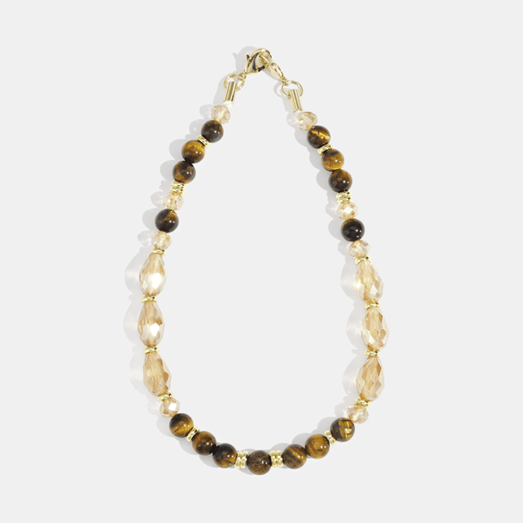 1 Piece Classic Beads Natural Stones Acrylic Phone Chain 2