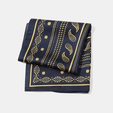 1 pieza de pañuelo de poliéster con estampado retro de cachemira h5 Imagen3