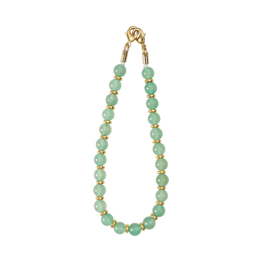 1 Piece Retro Beads Natural Stones Phone Chain 