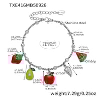 TXE416-Pulsera de acero DIY 16+5cm Imagen4