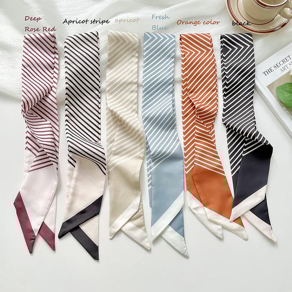 1 Piece Classic Strip Stainless Steel Women's Bandana