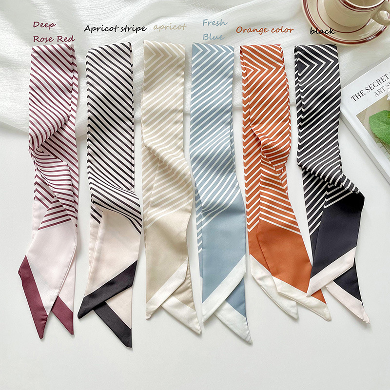 1 Piece Classic Strip Stainless Steel Women's Bandana h5Picture2