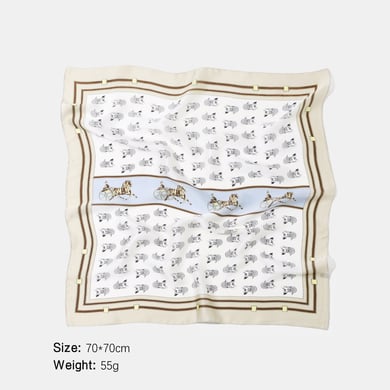 1 stuk retro paardenpatroon polyester bandana h5 