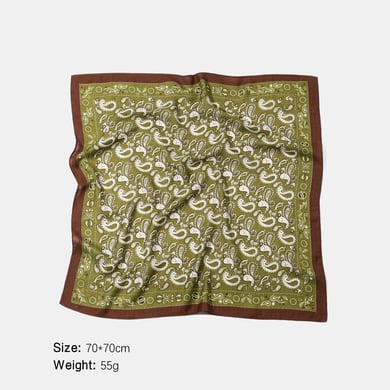 1 stuk retro polyester bandana met gemengd paisleypatroon h5 