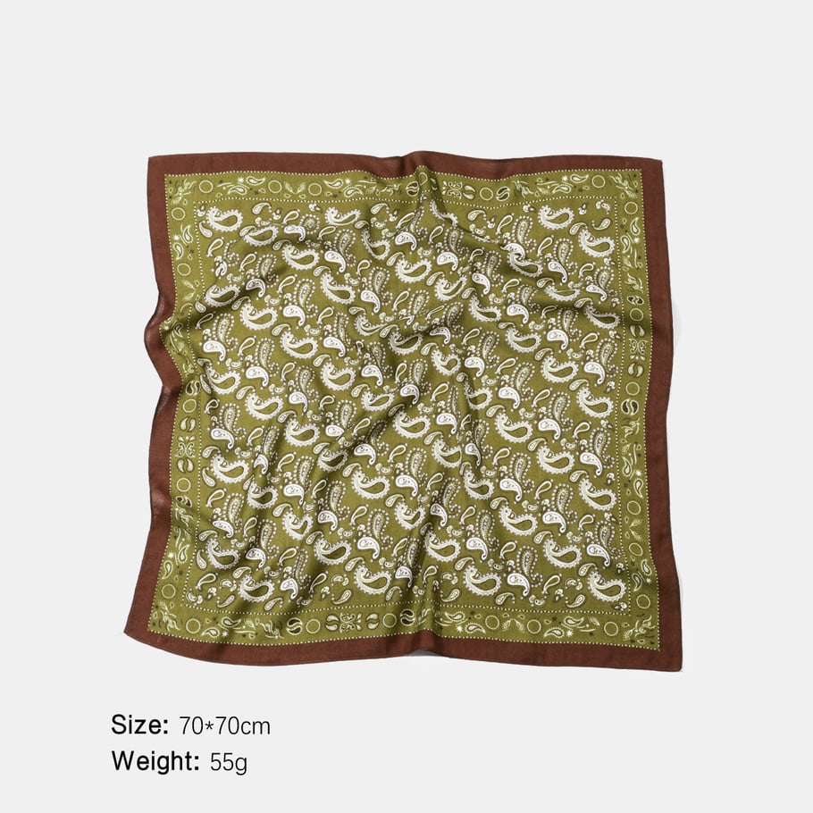 1 stuk retro polyester bandana met gemengd paisleypatroon