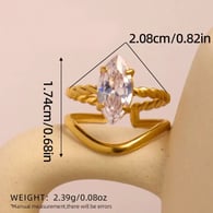 Couleur or/Taille unique/Type de bague 8 Image11