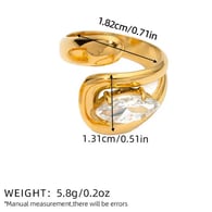 Couleur or/Taille unique/Type de bague 6 Image13