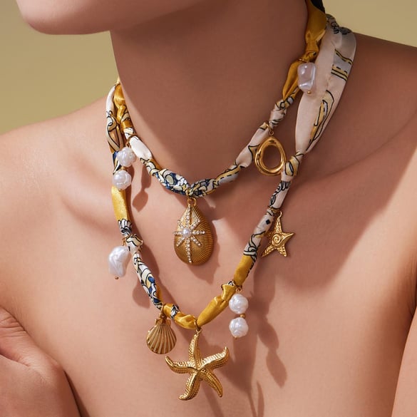Collier pendentif gouttelette sophistiqué en acier inoxydable couleur or pour femme, 1 pièce 2