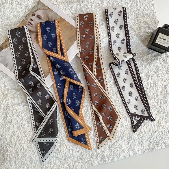1 stuk retro paisley-patroon polyester damesbandana 2