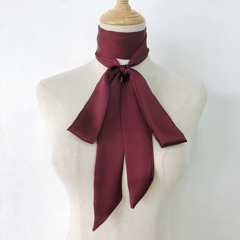 1 Piece Classic Solid Color Polyester Women's Bandana h5Picture4