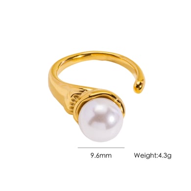 1 Piece Elegant Heart Star Stainless Steel Women's Statement Rings h5 