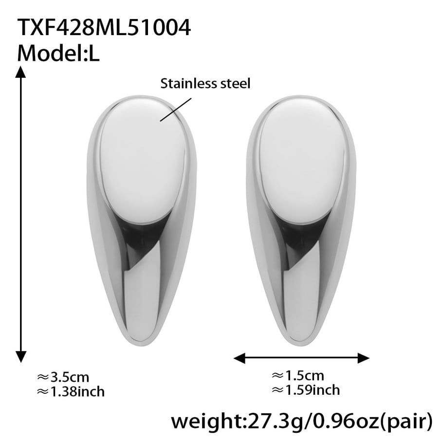 Parures de bijoux modernes pour femmes en acier inoxydable de forme irrégulière, couleur or