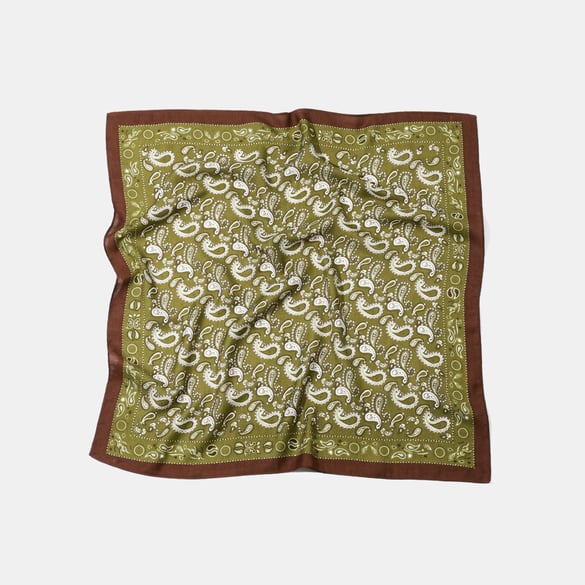 1 Piece Retro Mixed Color Paisley Pattern Polyester Bandana 2