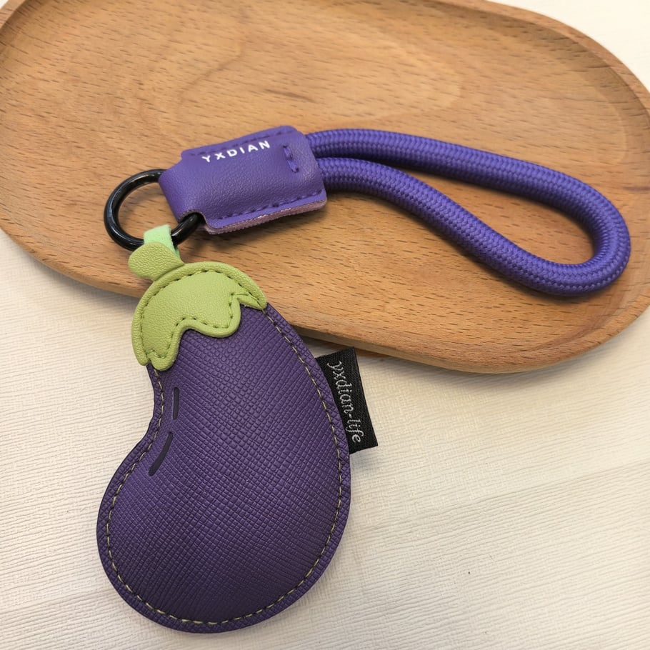 1 pezzo di grazioso ciondolo per borsa in pelle vegetale h5Immagine3