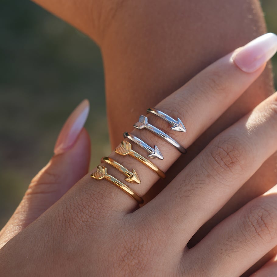 1 Piece Simple Daily Irregular Shape Stainless Steel Women's Statement Rings h5Picture4