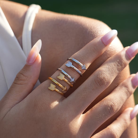 1 Piece Simple  Daily Irregular Shape Stainless Steel Women's Statement Rings
