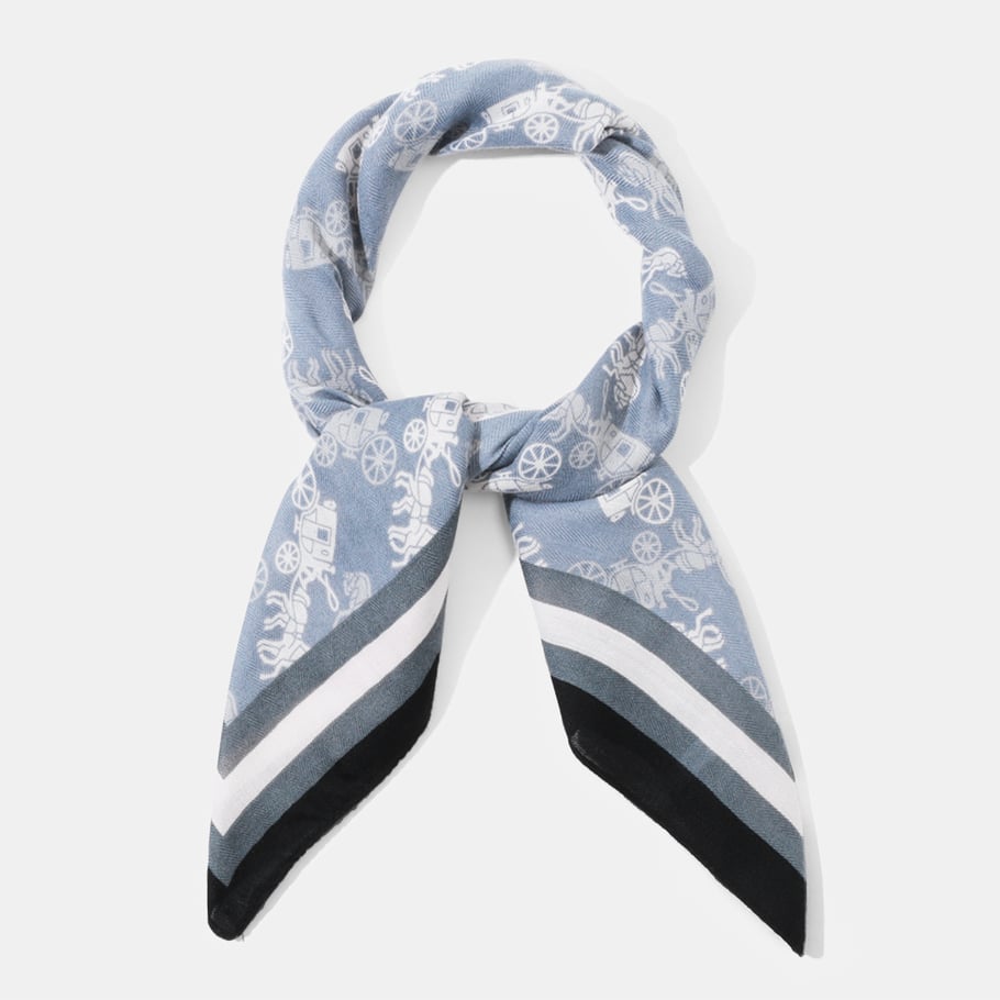 1 stuk retro polyester bandana met koetspatroon h5Afbeelding2