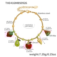 TXE416-Pulsera DIY de oro 16+5cm Imagen3