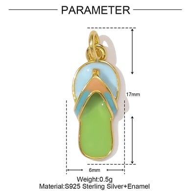 1 pieza de colgante de circonita de color dorado S925 con organismo marino para mujer h5 