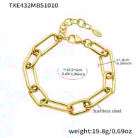 TXE432-Bracelet en or 16+5cm Image3