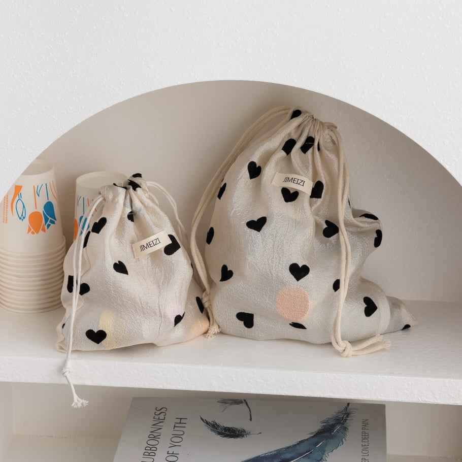 1 Piece Simple Heart Jewelry Bag h5Picture3