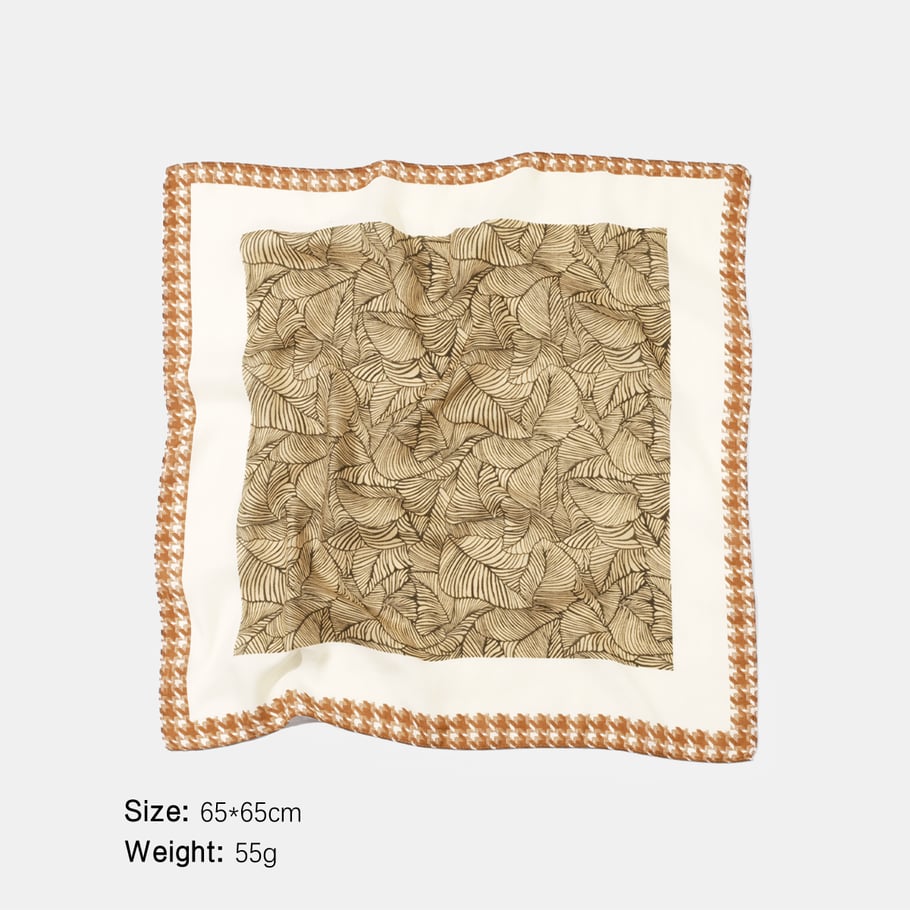 1 stuk retro blad polyester bandana