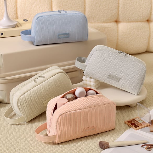 1 Piece Solid Color Makeup Bag 2
