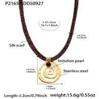 P2165-Collar de oro 40+5cm Imagen6