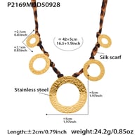 P2169-Collar de oro 42+5cm Imagen4