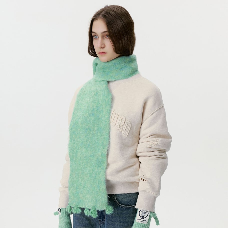 Sciarpa invernale da donna in lana con nappe Vogue, 1 pezzo h5Immagine2