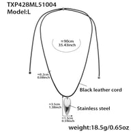 TXP428-Grand collier en acier 90 cm Image9