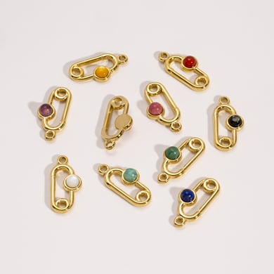 1 Piece Simple DIY Irregular Shape Stainless Steel Women's Pendants h5 Picture2