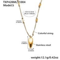 TXP428-Petit collier en or 52+5cm Image4