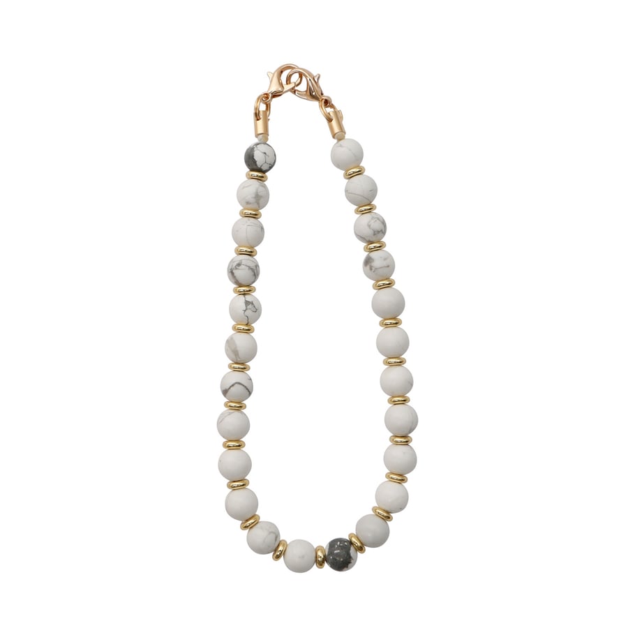 1 Piece Retro Beads Natural Stones Phone Chain