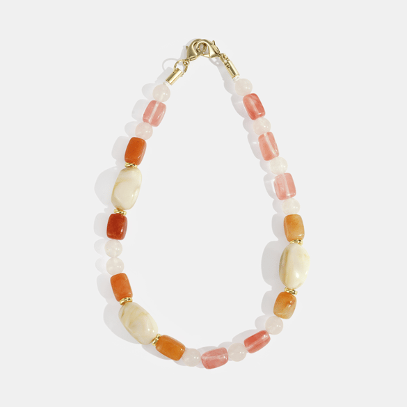 1 Piece Classic Beads Natural Stones Acrylic Phone Chain 2