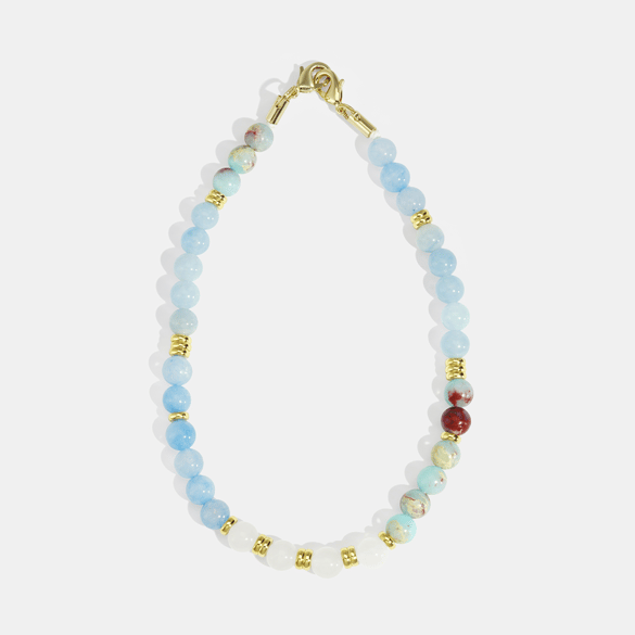 1 Piece Luxurious Beads Natural Stones Phone Chain 2