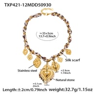 Collier en or TXP421-12 - 35 + 5 cm Image3