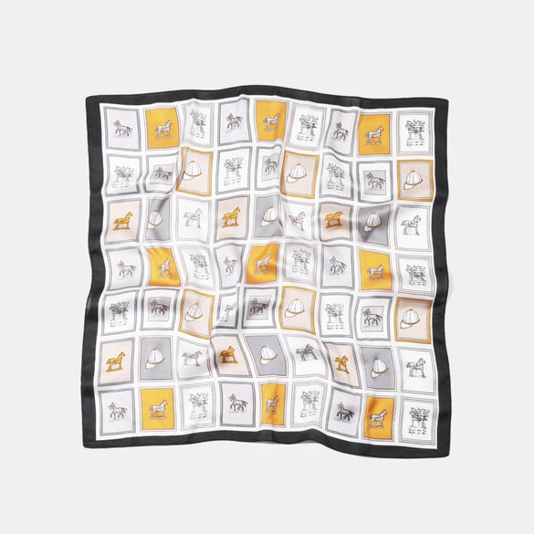 Bandana en polyester à motif écossais de cheval rétro 1 pièce 2
